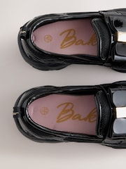 Baker by Ted Baker Black Patent Loafer Trainers - Image 5 of 6