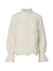 Y.A.S Cream Long Sleeve Shirt - Image 3 of 4