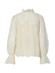 Y.A.S Cream Long Sleeve Shirt - Image 4 of 4