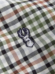 Ecru Gingham Check Short Sleeve Smart Shirt (3-16yrs) - Image 8 of 8
