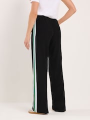 Long Tall Sally Green Side Stripe Wide Leg Trousers - Image 3 of 5