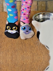 United Odd Socks Black Catwalk Cat Socks Gift Box – 6 Individual Socks - Image 5 of 5