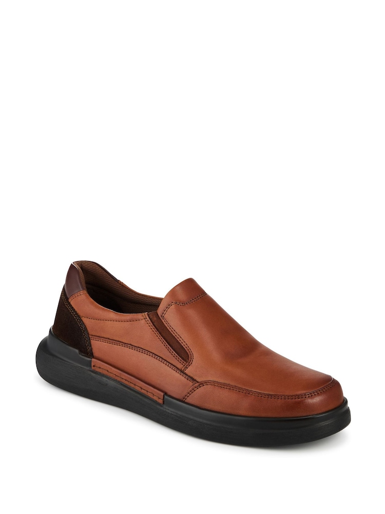 Pavers Brown Elasticated Lightweight Slip In Shoes - Image 2 of 5 Pavers Brown Elasticated Lightweight Slip In Shoes - Image 2 of 5