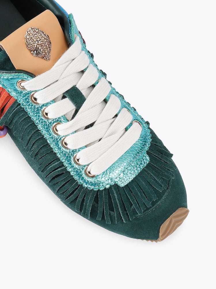 Kurt Geiger London Pink Islington Beaded Tassel Trainers - Image 4 of 4 Kurt Geiger London Pink Islington Beaded Tassel Trainers - Image 4 of 4