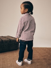 Red/Ecru Gingham Check Bear Long Sleeve Character Shirt (3mths-7yrs) - Image 2 of 8