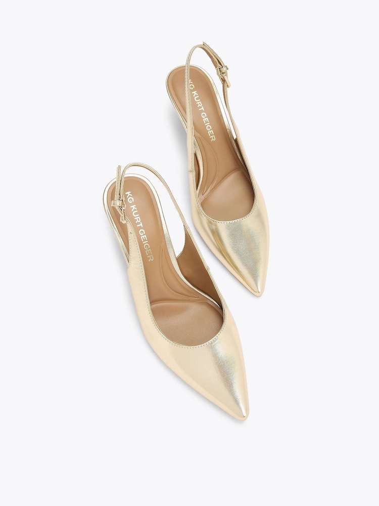 KG Kurt Geiger Gold Tilly Shoes - Image 2 of 4 KG Kurt Geiger Gold Tilly Shoes - Image 2 of 4