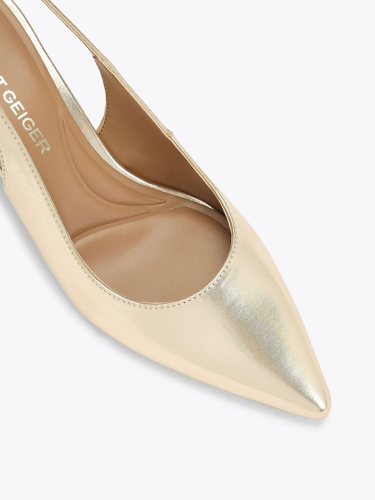 KG Kurt Geiger Gold Tilly Shoes - Image 4 of 4 KG Kurt Geiger Gold Tilly Shoes - Image 4 of 4