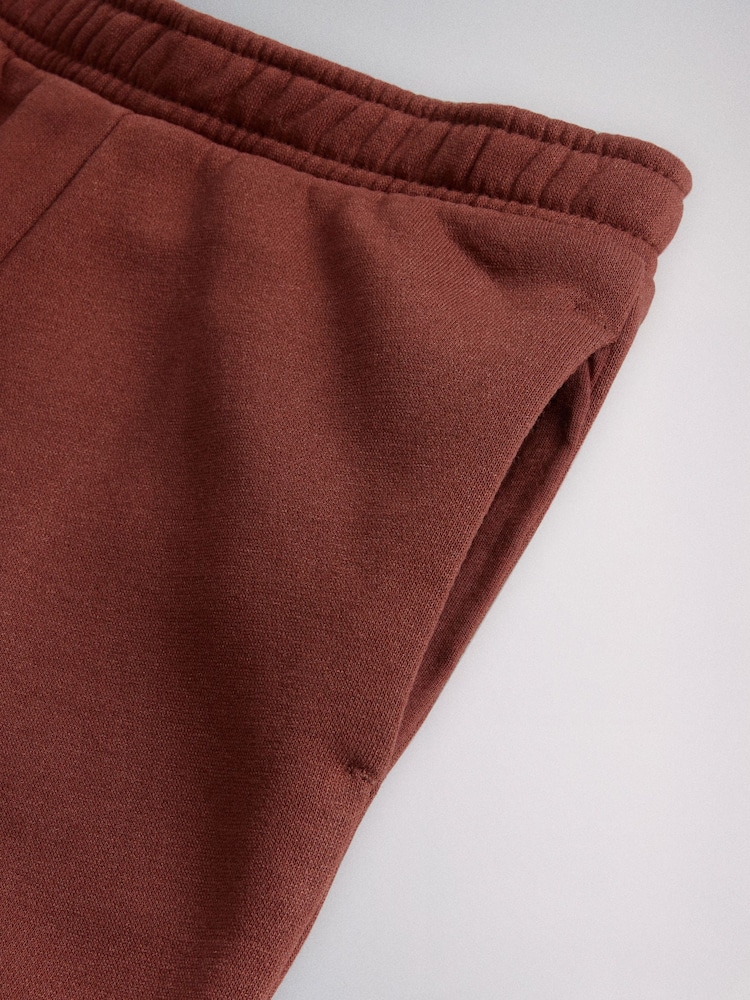 The Set 4 Pack Sweat Wide Leg Joggers Brown/Cream/Red/Pink - Image 7 of 7