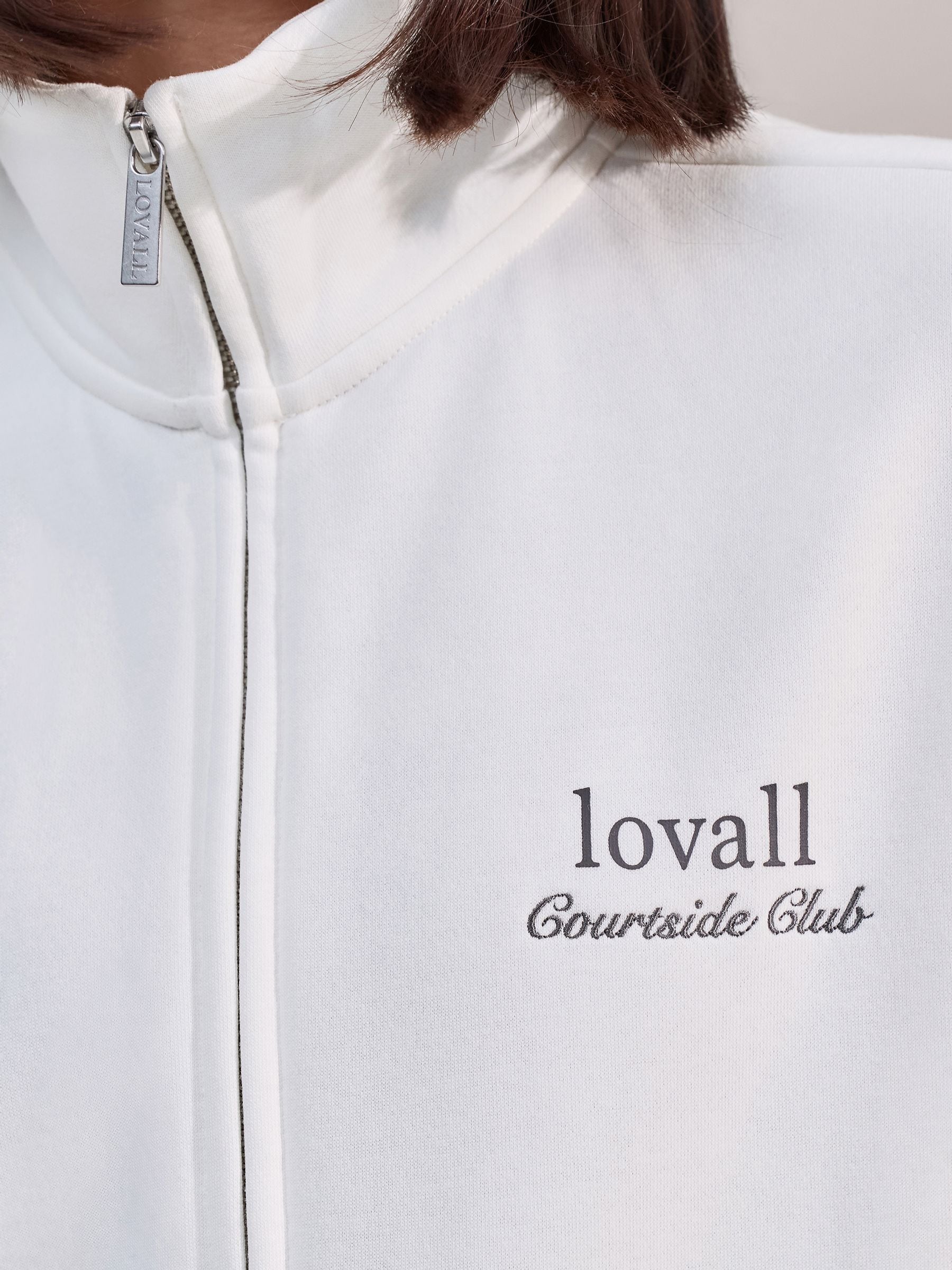 ジャケット・アウター FIFTEEN LOVE ~NKzip white~ (U:nity size) Buy LOVALL White Funnel Neck Zip Through Jacket from the Next UK