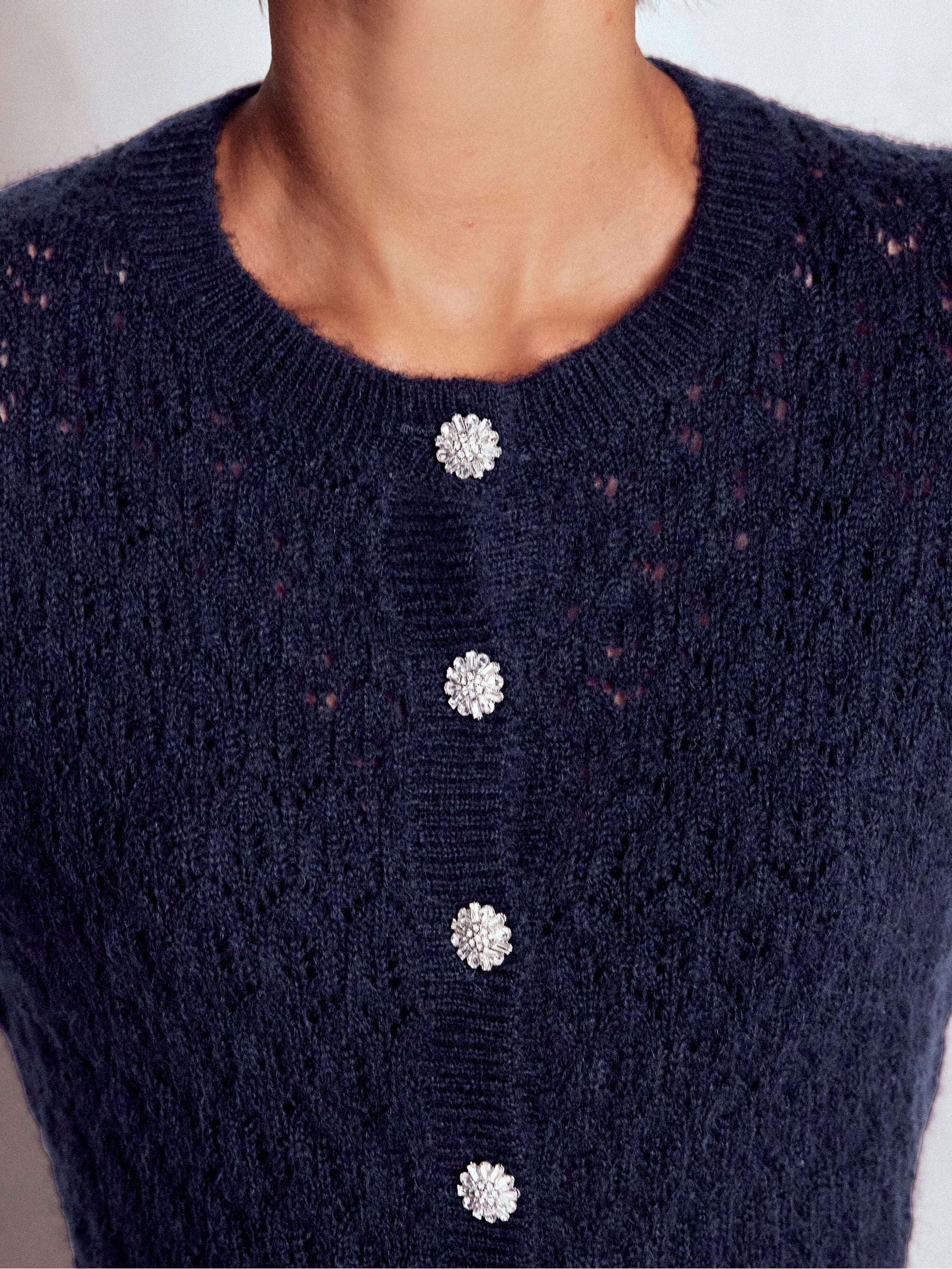 Buy Boden Blue Jewel Button Cardigan from Next USA