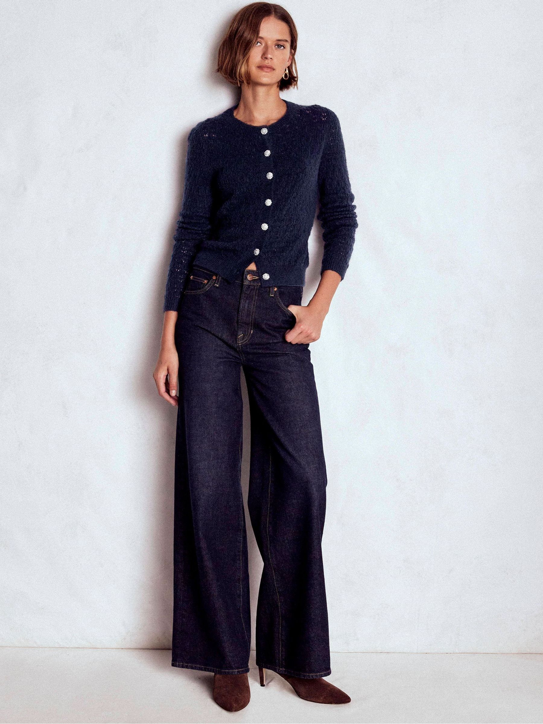 Buy Boden Blue Jewel Button Cardigan from Next USA