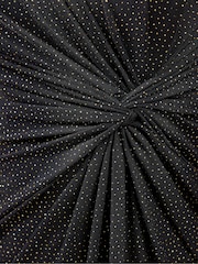 M&Co Black Petite Gold Glitter Knot Front Dress - Image 4 of 4