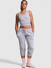 Victoria's Secret Pink Medium Heather Grey Capri Joggers - Image 1 of 2