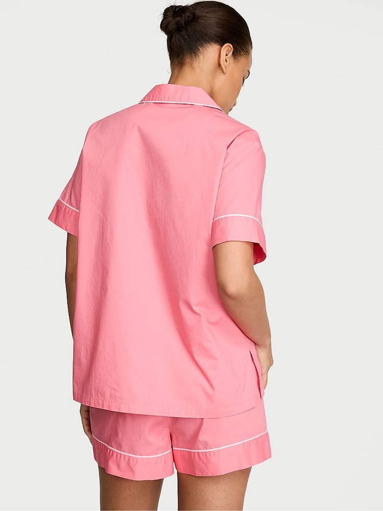 Victoria's Secret Pink Cocktail Heritage Cotton Short Pyjama Set - Image 2 of 2 Victoria's Secret Pink Cocktail Heritage Cotton Short Pyjama Set - Image 2 of 2