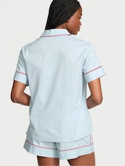 Victoria's Secret Celestial Blue Heritage Cotton Short Pyjama Set - Image 2 of 3