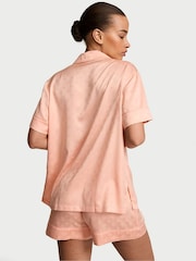 Victoria's Secret Pink Gin Satin Short Pyjamas Set - Image 2 of 3