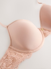Pink Nude Padded Full Cup Premium Ultimate Comfort Lightweight Breathable T-Shirt Bra - Image 2 of 3