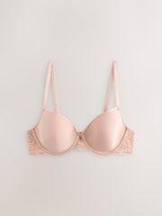 Pink Nude Padded Full Cup Premium Ultimate Comfort Lightweight Breathable T-Shirt Bra - Image 5 of 7