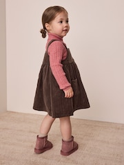 Chocolate Brown Sleeveless Cord Pinafore (3mths-8yrs) - Image 2 of 8