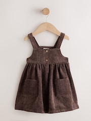 Chocolate Brown Sleeveless Cord Pinafore (3mths-8yrs) - Image 6 of 8