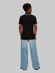 Črna polo majica Calvin Klein Jeans Tipping - Slika 2 iz 5