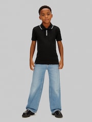 Črna polo majica Calvin Klein Jeans Tipping - Slika 3 iz 5