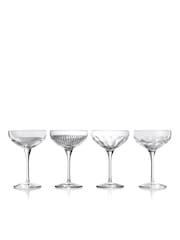 Waterford Mixed Mixology Coupe Large Glasses 280ml Mixed Set of 4 - Image 1 of 3