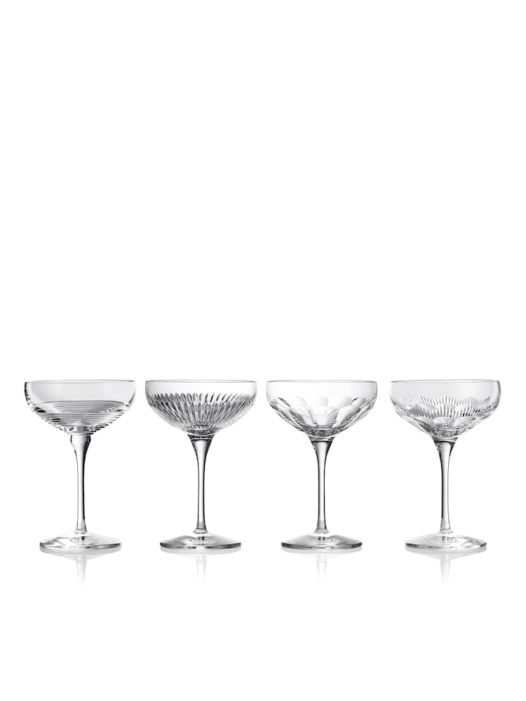 Waterford Mixed Mixology Coupe Large Glasses 280ml Mixed Set of 4 - Image 1 of 3