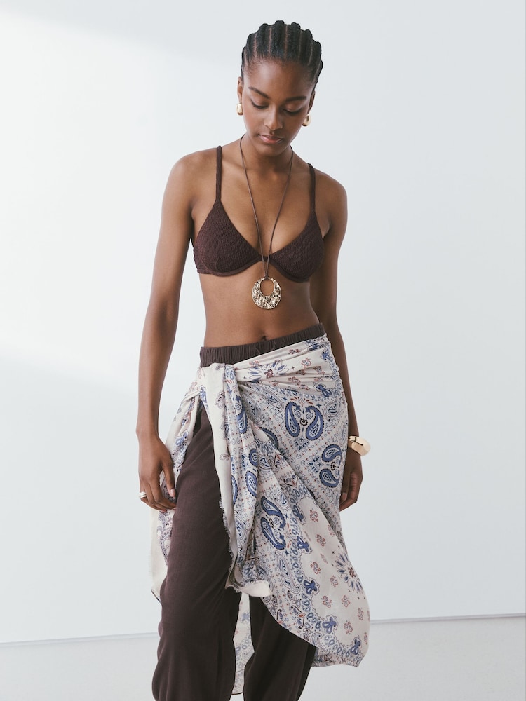 Blue Paisley Lightweight Scarf - Image 2 of 8