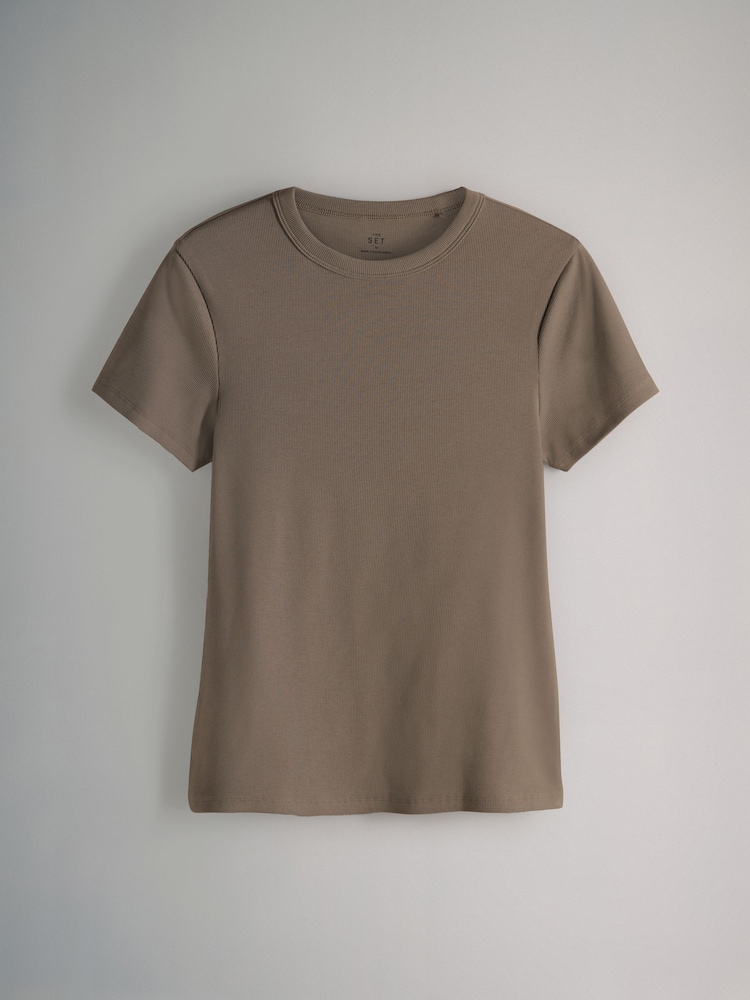 The Set 8 Pack Short Sleeve Fitted Crew Neck T-Shirts Multi - Image 6 of 6 The Set 8 Pack Short Sleeve Fitted Crew Neck T-Shirts Multi - Image 6 of 6