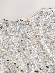 Silver Sequin Top and Rara Skirt Set (3-16yrs) - Image 8 of 9