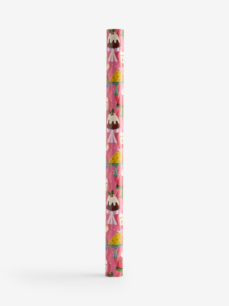 Pink Christmas Dessert Standard Width 15m Christmas Wrapping Paper - Image 4 of 4 Pink Christmas Dessert Standard Width 15m Christmas Wrapping Paper - Image 4 of 4