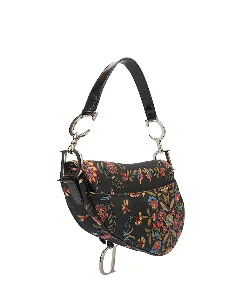 Christian Black Dior Saddle Bag Shoulder Bag - Image 1 of 6 Christian Black Dior Saddle Bag Shoulder Bag - Image 1 of 6