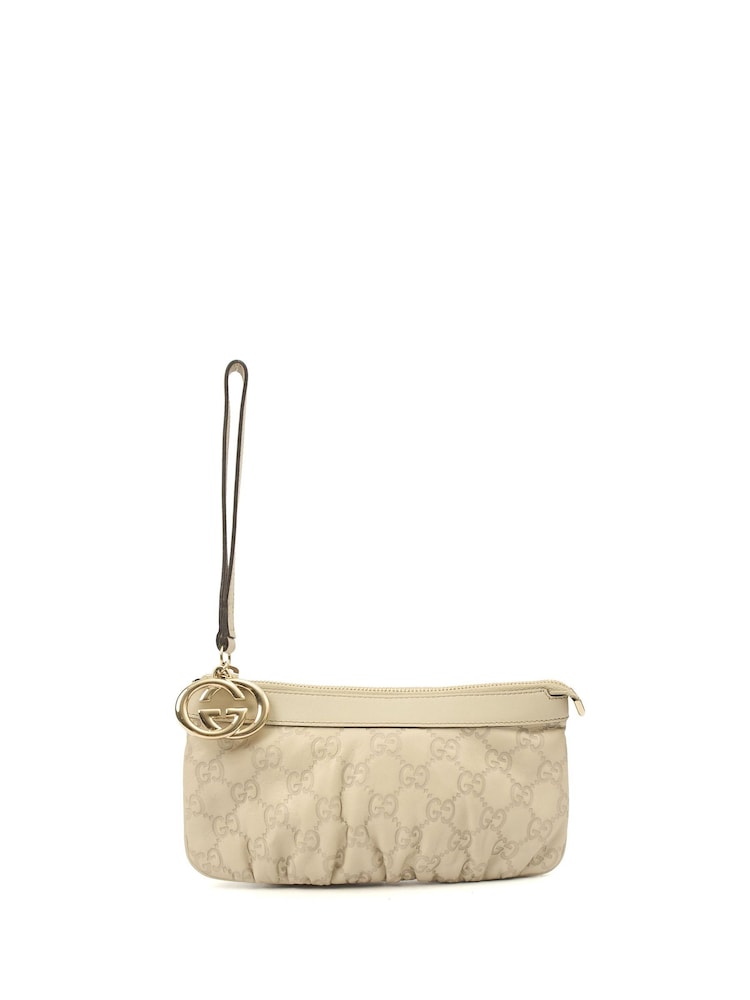 Gucci Cream Princy Wristlet Clutch - Image 1 of 6