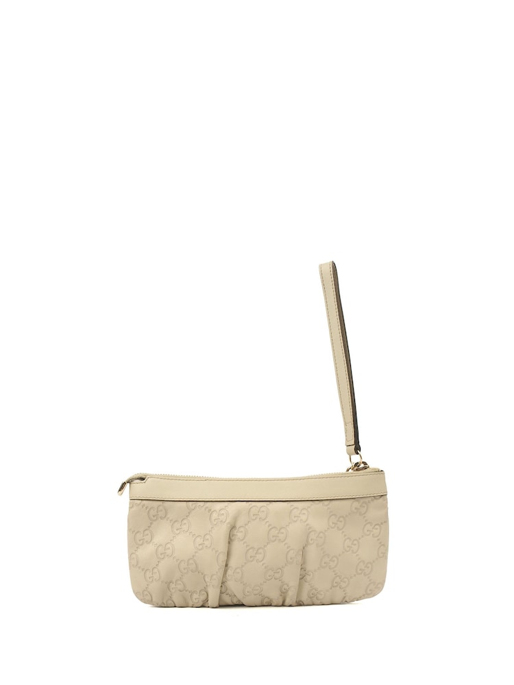 Gucci Cream Princy Wristlet Clutch - Image 2 of 6