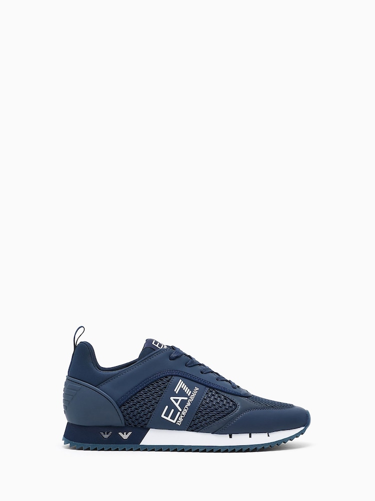 EA7 Blue Trainers - Image 1 of 1