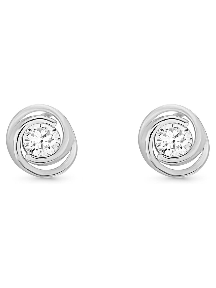 Beaverbrooks White Gold 9ct Cubic Zirconia Stud Earrings - Image 2 of 4