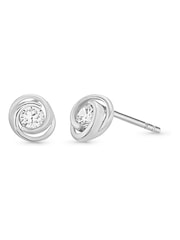 Beaverbrooks White Gold 9ct Cubic Zirconia Stud Earrings - Image 3 of 4