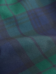 Navy/Green Check Shower Resistant Barn Jacket (3-16yrs) - Image 9 of 11