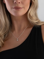 Beaverbrooks Silver Cubic Zirconia Pendant - Image 1 of 3