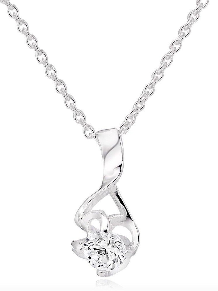 Beaverbrooks Silver Cubic Zirconia Pendant - Image 2 of 3