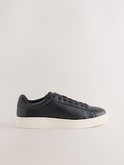 Black Wide Fit Smart Casual Longline Trainers - Image 2 of 5