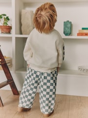 White and Green Long Sleeve Top and Trousers Set (3mths-7yrs) - Image 3 of 9
