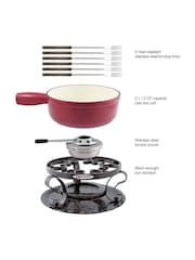 Swissmar 9 Piece Cherry Red Lugano Foundue Set - Image 5 of 5