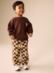 Brown Long Sleeve Top and Trousers Set (3mths-7yrs) - Image 1 of 4