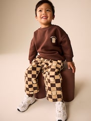 Brown Long Sleeve Top and Trousers Set (3mths-7yrs) - Image 3 of 4