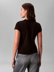 Calvin Klein Black Cocktail Logo Graphic Slim T-Shirt - Image 2 of 6
