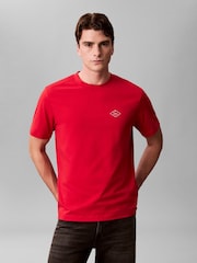 Calvin Klein Red Matchbox Logo Graphic Relaxed T-Shirt - Image 1 of 6