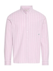 Calvin Klein Pink Stripe Classic Oxford Button-Down Shirt - Image 5 of 5