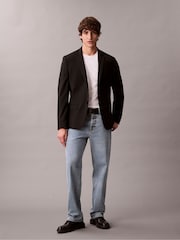 Calvin Klein White Supima Cotton Interlock Long Sleeve T-Shirt - Image 3 of 5